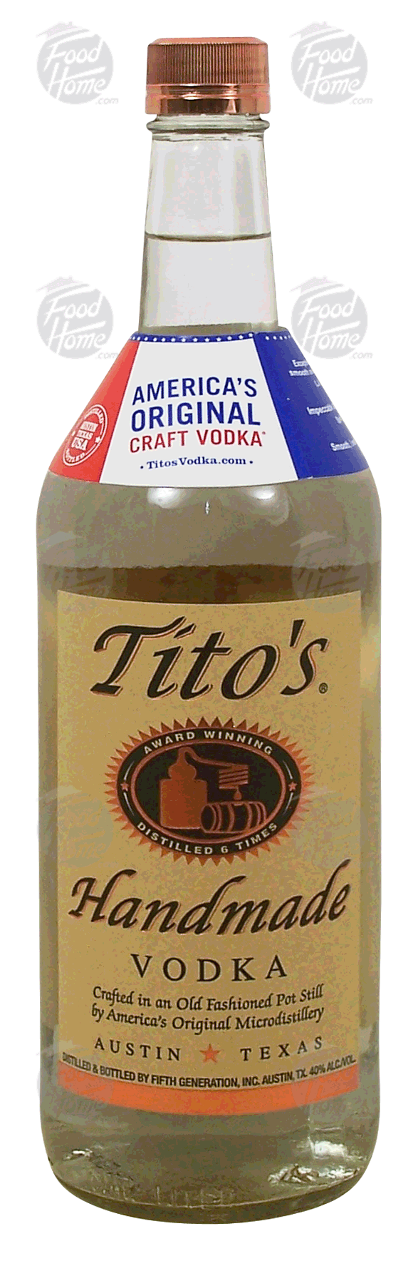 Tito's Handmade vodka, 40% alc. by vol. Full-Size Picture